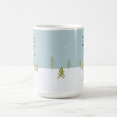 かわいいウサギの冬 コーヒーマグカップ (中央)