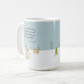 かわいいウサギの冬 コーヒーマグカップ (正面左)