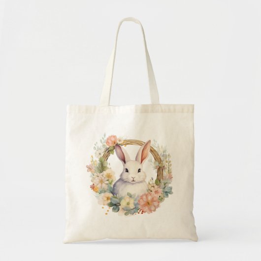 かわいいウサギの動物トートバッグ トートバッグ (正面)