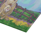 かわいいウサギの動物パレード カッティングボード (角)