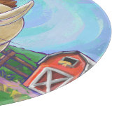 かわいいウサギの動物パレード カッティングボード (角)