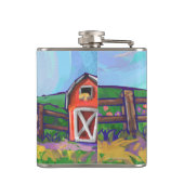 かわいいウサギの動物パレード フラスク (裏面)