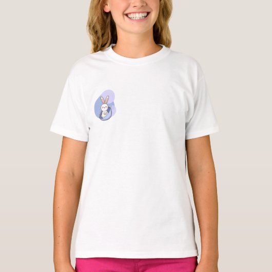 かわいいウサギの卵の殻の子供たち Tシャツ (正面)