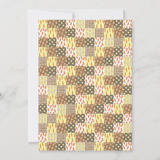 かわいいウサギの女の子の誕生日招待状 招待状 (裏面)