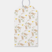 かわいいウサギの女の子の赤ちゃんシャワー ギフトタグ (裏面)