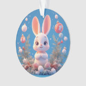 かわいいウサギの姿を飾り付け オーナメント (正面)