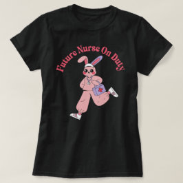 かわいいウサギの将来の看護師 Tシャツ