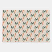 かわいいウサギの巨大なニンジン男女兼用子 ラッピングペーパーシート (正面2)