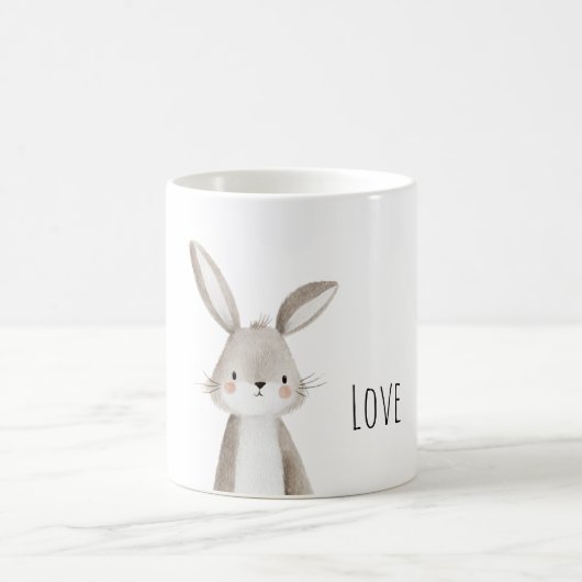 かわいいウサギの愛 コーヒーマグカップ (中央)