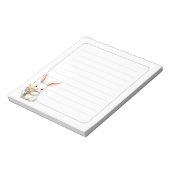 かわいいウサギの春の文房具ギフト罫線入り ノートパッド (回転)