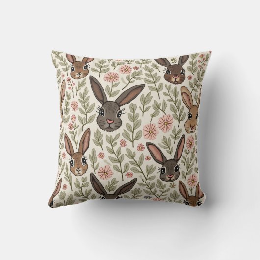 かわいいウサギの枕 クッション (裏面)