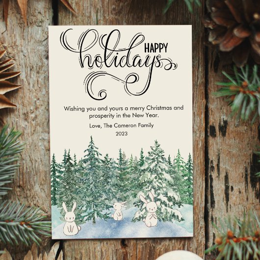 かわいいウサギの森のペットラバーズ クリスマス フラット