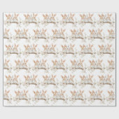 かわいいウサギの水の色イースター ラッピングペーパー (フラット)