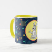 かわいいウサギの漫画の子供イラストアート マグカップ (正面左)