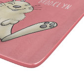 かわいいウサギの漫画イラストレーション カッティングボード (角)