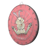 かわいいウサギの漫画イラストレーション ダーツボード (正面右)