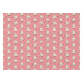 かわいいウサギの漫画イラストレーション テーブルクロス (正面(横))