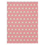 かわいいウサギの漫画イラストレーション テーブルクロス (正面)