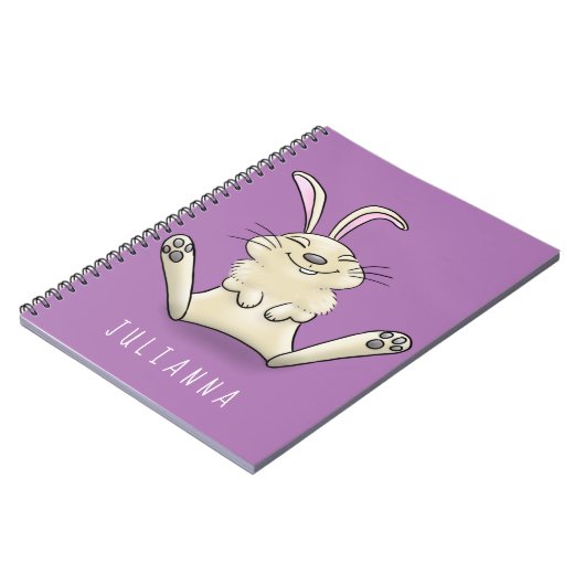 かわいいウサギの漫画イラストレーション ノートブック (左側)