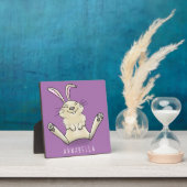 かわいいウサギの漫画イラストレーション フォトプラーク (インサイチュ)