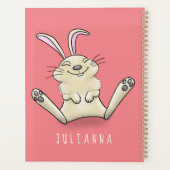 かわいいウサギの漫画イラストレーション プランナー手帳 (裏面)