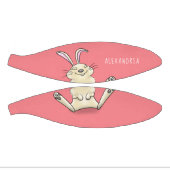 かわいいウサギの漫画イラストレーション ミニバスケットボール (パネル)