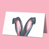 かわいいウサギの耳 ハッピーイースター プレイスカード