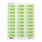 かわいいウサギの覗き出し差出人住所ラベル ラベル (フルシート)