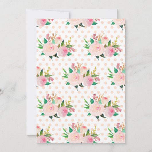 かわいいウサギの誕生日のパーティの招待状 招待状 (裏面)