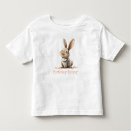 かわいいウサギの誕生日子供用 トドラーTシャツ