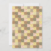 かわいいウサギの誕生日招待状（女の子用） 招待状 (裏面)