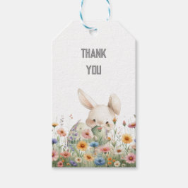 かわいいウサギの誕生日 ギフトタグ