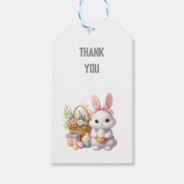 かわいいウサギの誕生日 ギフトタグ