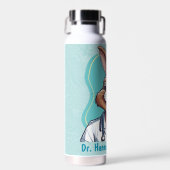 かわいいウサギの贈り物 – 体セラピスト医 ウォーターボトル (正面)