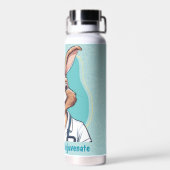 かわいいウサギの贈り物 – 体セラピスト医 ウォーターボトル (背面)