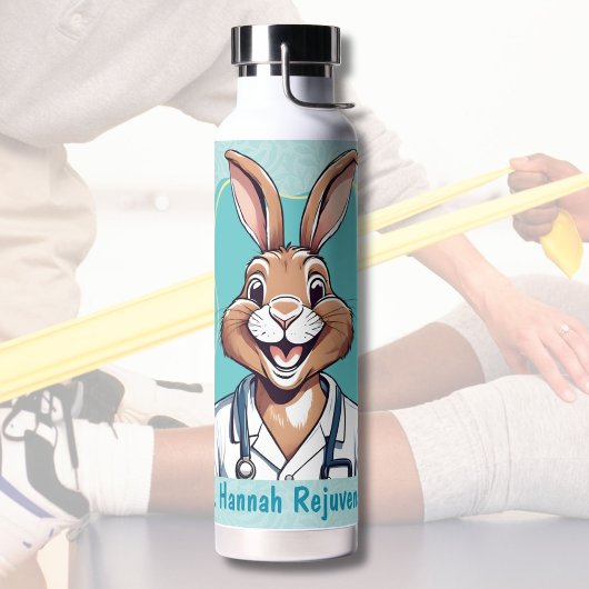 かわいいウサギの贈り物 – 体セラピスト医 ウォーターボトル