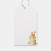 かわいいウサギの赤ちゃんのお祝い感謝 ギフトタグ (裏面)