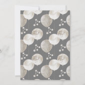 かわいいウサギの赤ちゃんのお祝い 招待状 (裏面)