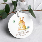 かわいいウサギの赤ちゃんシャワー フェイバータグ