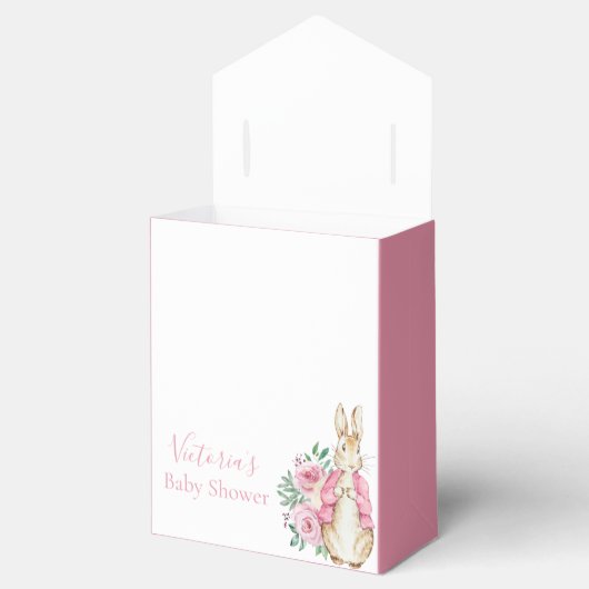 かわいいウサギの赤ちゃんシャワー フェイバーボックス (オープン)