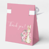 かわいいウサギの赤ちゃんシャワー フェイバーボックス (裏面サイド)