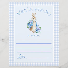 かわいいウサギの青い赤ちゃんシャワーゲーム