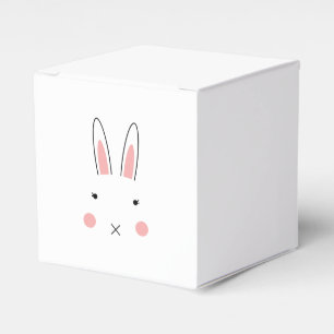かわいいウサギの顔の御馳走箱 フェイバーボックス
