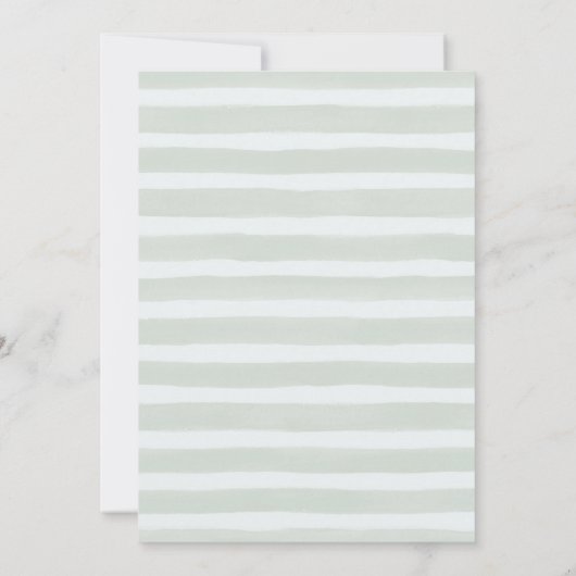 かわいいウサギの風船の誕生日 招待状 (裏面)