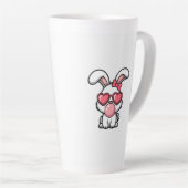 かわいいウサギの風船ガム カフェラテマグ (右アングル)