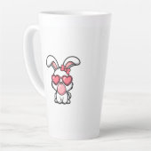 かわいいウサギの風船ガム カフェラテマグ (左アングル)