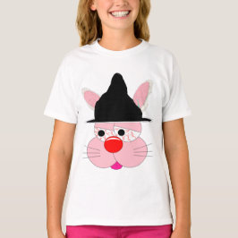 かわいいウサギの魔女ハロウィン - カートゥーン グラフィックTシャツ Tシャツ