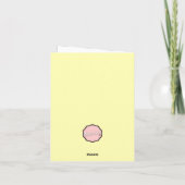 かわいいウサギをカスタマイズ - ハッピーイースターカード カード (裏面)