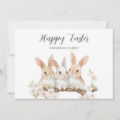 かわいいウサギフローライースター シーズンカード (正面)