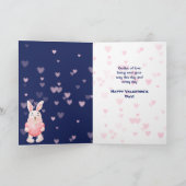 かわいいウサギ孫バレンタインカード シーズンカード (内部)